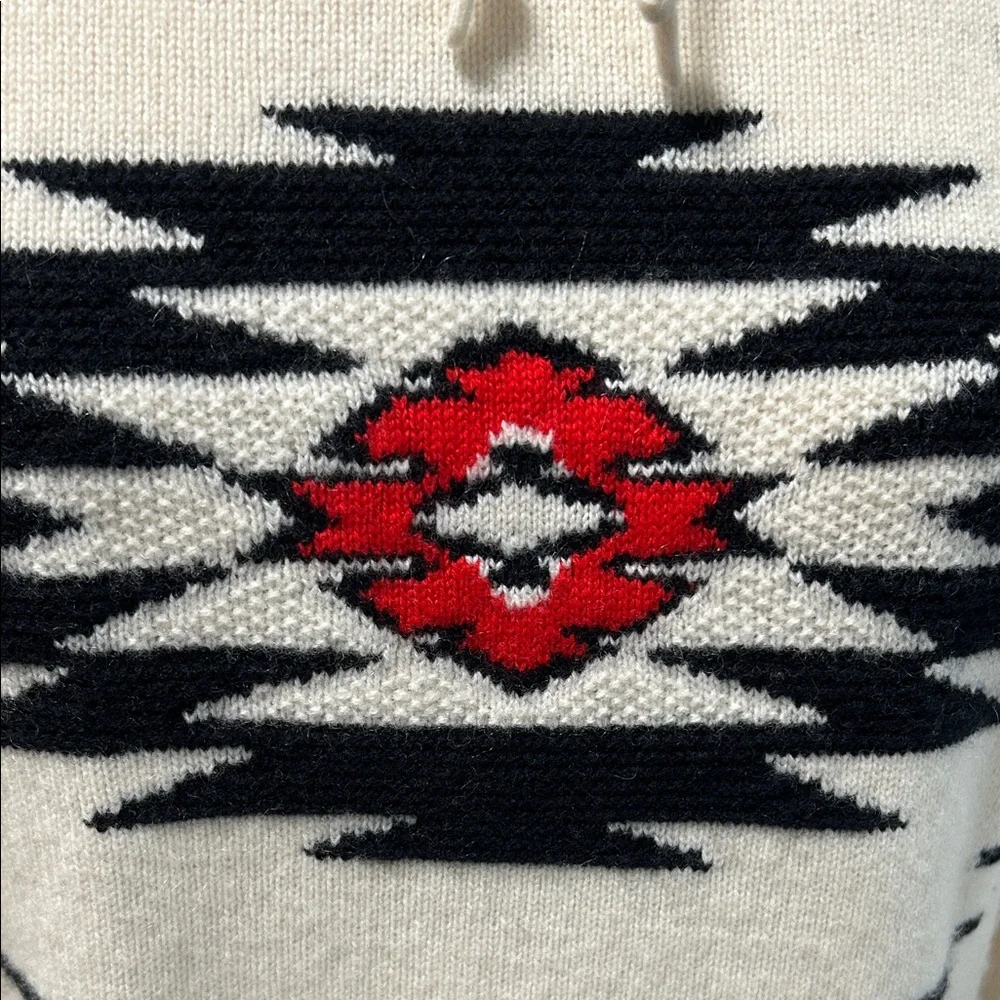 Ralph Lauren Cream and Black Patterned Sweater - Picture 4 of 5